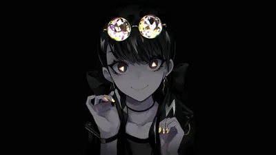 Anime Girl with Glowing Hair Clips HD Wallpaper