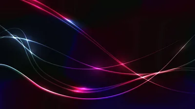 Flowing Light Ribbons in Pink and Blue HD Wallpaper