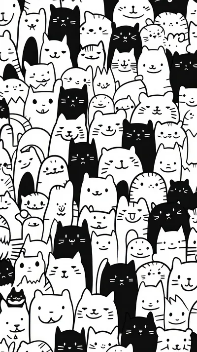 Cute Black and White Wallpaper Adorable Designs for Your Space