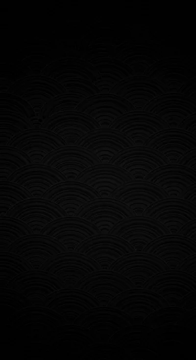 Japanese Wave Scale Pattern in Black HD Phone Wallpaper