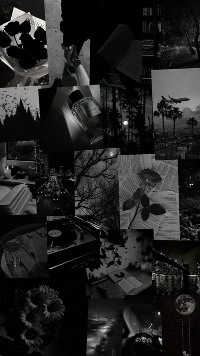 black astethic wallpapers nel