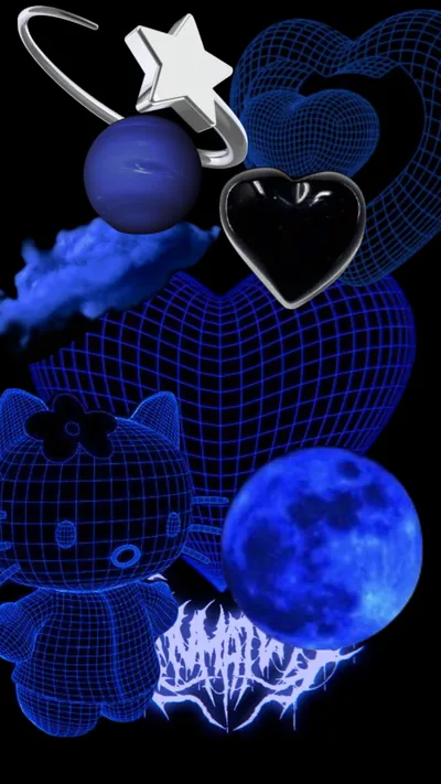 Aesthetic Wallpaper Y2K Black Backgrounds