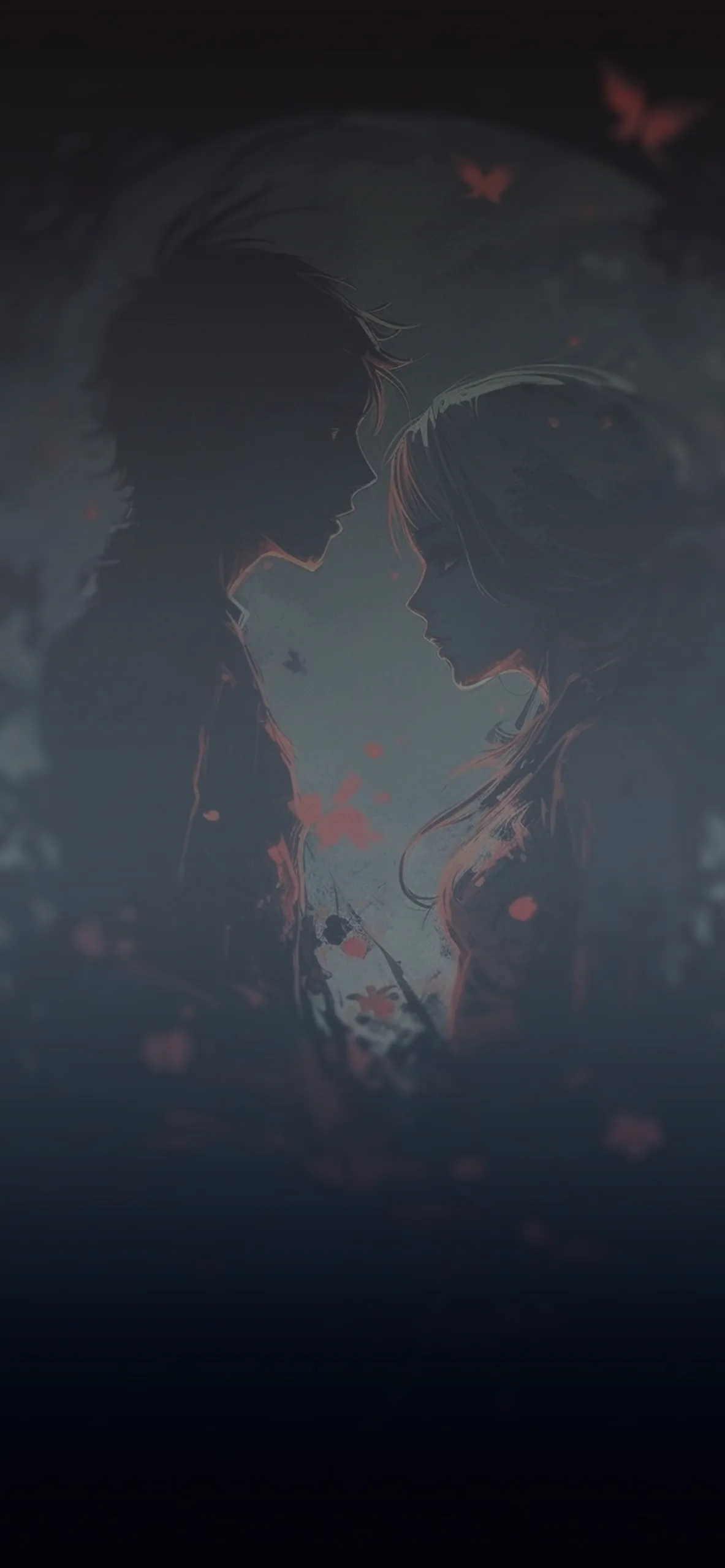 Lovers & Moon Dark Anime Wallpaper Anime Aesthetic Wallpaper