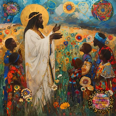4K Black Jesus Wallpaper