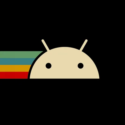 Android Robot Logo on Black HD Wallpaper