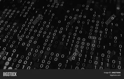 Binary Background Black