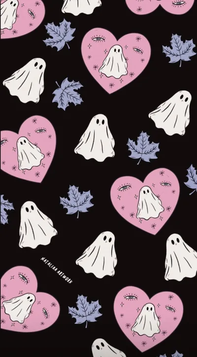 Black Cute Halloween Wallpaper and Background