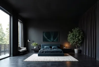 Top 40 Luxury Black Bedroom Ideas Walls, Furniture & Color Schemes