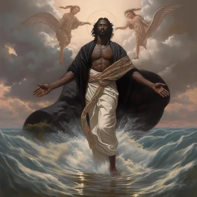 Black Jesus Wallpaper 4K