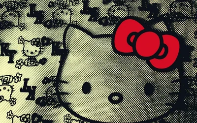 black hello kitty wallpaper desktop