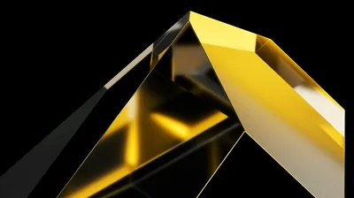 Black Gold Shape Fractal 5k Wallpaper, HD Abstract Wallpapers, 4k