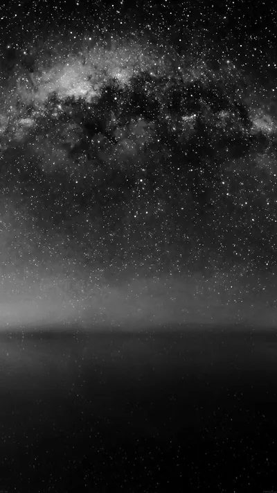 Milky Way Over a Calm Sea HD Phone Wallpaper