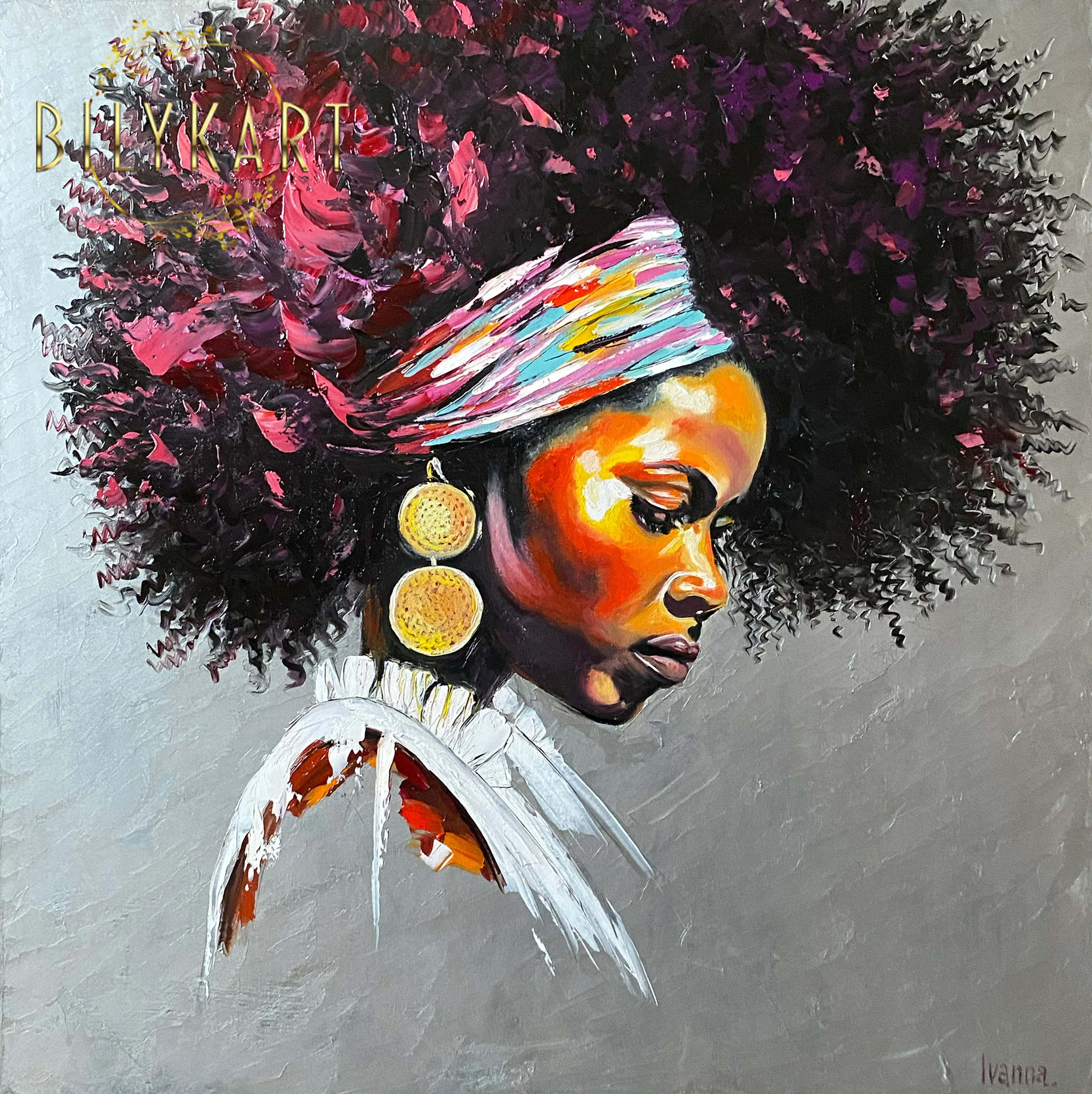 Black African Woman Art