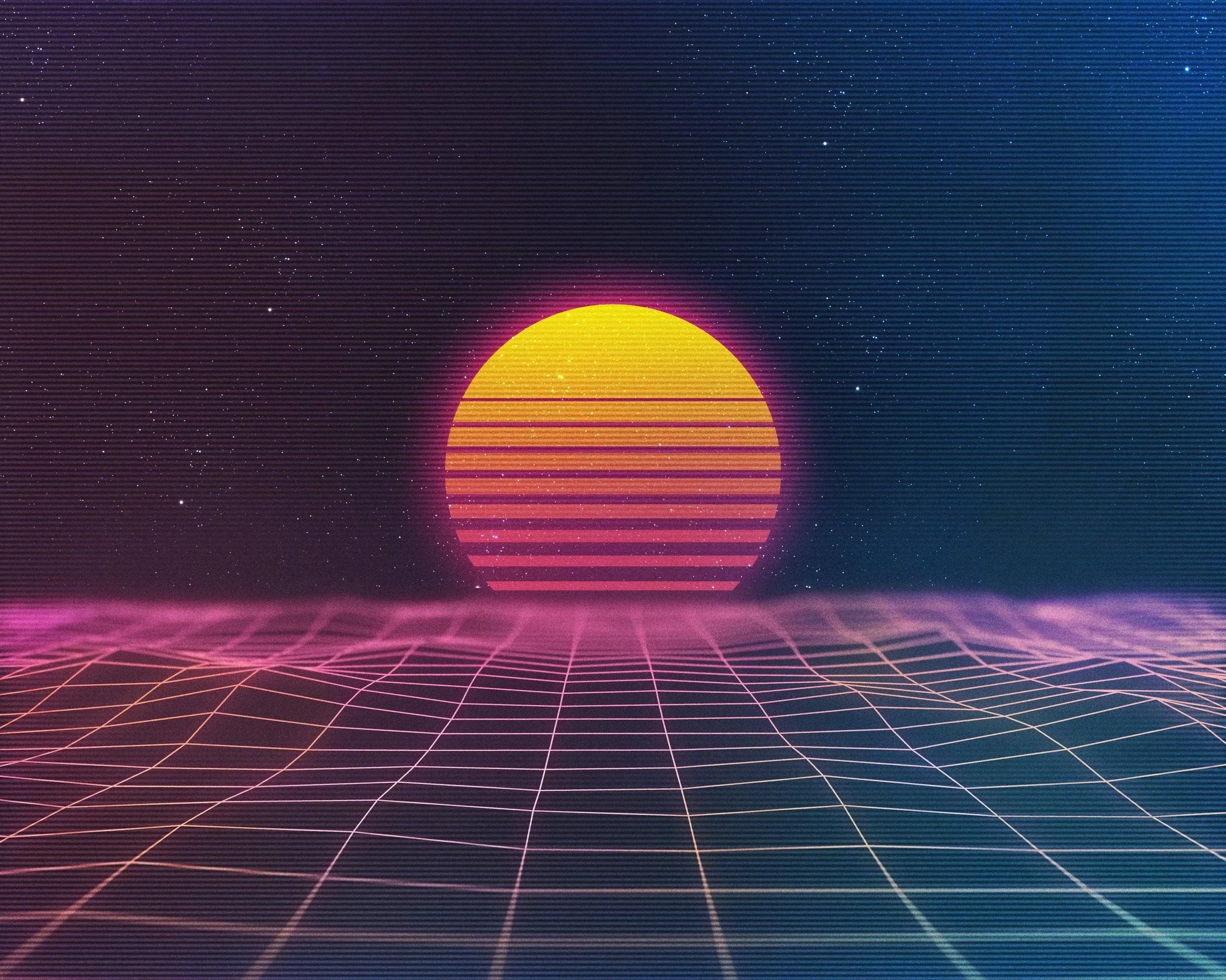 Retro Sunset 4k Wallpapers