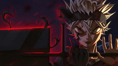 Asta in Devil Form with Black Tendrils HD Wallpaper