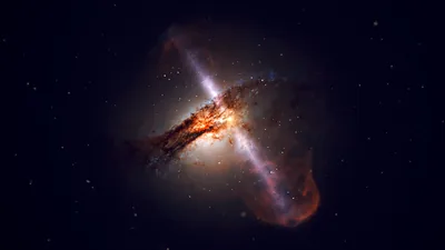 supermassive Black Hole, Digital Art, NASA, Stars, Space, Science, Universe Wallpapers