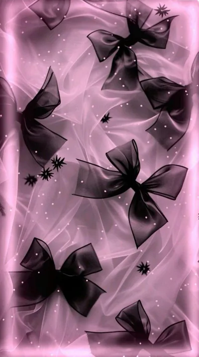 4K Cute Bow Wallpaper Black Wallpaper
